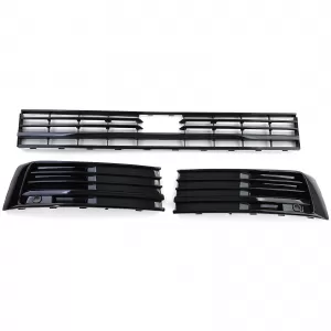 Radiator Grille Mesh Bumper Gloss Black for VW T6 Multivan with ACC 15-19