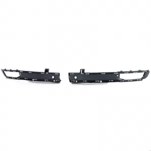 Fog light grille frame bumper black gloss for VW T6 15-19 with PDC