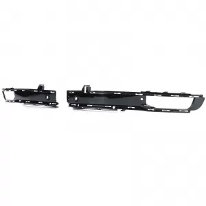 Fog light grille frame bumper black gloss for VW T6 15-19 with PDC