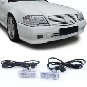 Side indicators white pair for Mercedes C-Class W202 SL R129 W140 190 W201