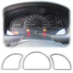 image-47-Króm műszeregység gyűrűk, 3 részes bepattintható szett, Opel Astra F Vectra A típushoz