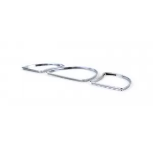 Ineluri de tachometru cromate, set de 3 piese cu clips, potrivit pentru Opel Astra F Vectra A-image-6192957