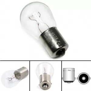 Osram bulb BA15S 21W 12V metal base white for tail lights indicators