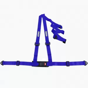 Tenzo-R Sport Harness Belt Safety Belt 3 Point Blue with E Mark