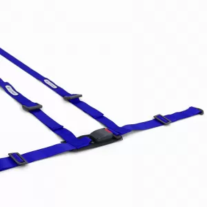 Tenzo-R Sport Harness Belt Safety Belt 3 Point Blue with E Mark