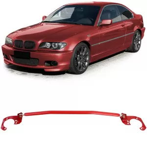 image-11-Rote verstellbare Aluminium-Strebe geeignet für BMW E46 6 Zylinder 320i 323i 325i 328i 330i