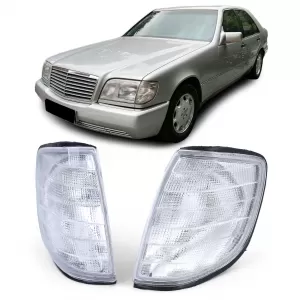 image-50-Fehér irányjelző készlet bal-jobb Mercedes S-osztály W140 1991-1998