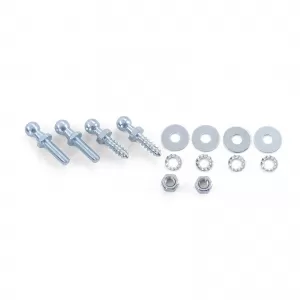 Bonnet lifters dampers chrome pair for VW Golf 2 83-92