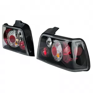 Clear glass tail lights black suitable for 3 Series BMW E36 Sedan 1990-1998