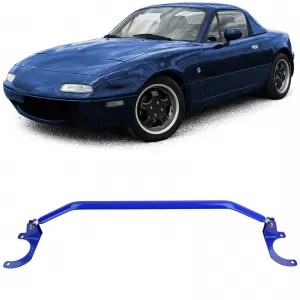 image-13-Aluminium-Strebenstange blau vorne 3-teilig verstellbar, geeignet für Mazda MX5 NA NB 89-00