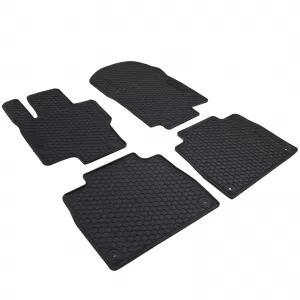 Car Rubber Floor Mats Black Premium Set for Mercedes GLE V167 from 2018
