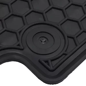 Car Rubber Floor Mats Black Premium Set for Mercedes GLE V167 from 2018