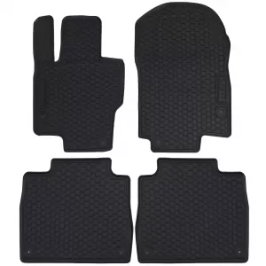 Car Rubber Floor Mats Black Premium Set for Mercedes GLE V167 from 2018
