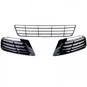 Bumper grille mesh insert set for Golf 6 09-12 with R20 bumper