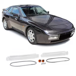 White front indicators with seals for Porsche 944 87-91 including S2 Turbo Cabrio