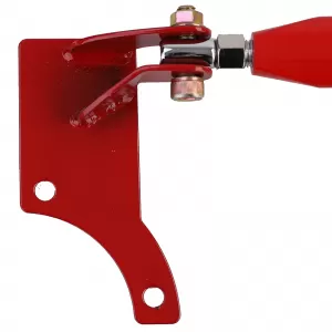 Aluminum strut bar adjustable red for front for VW Golf 4 + Bora 97-03