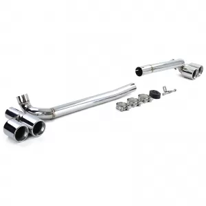 Kit di conversione duplex a 4 tubi per terminale di scarico adatto per BMW Serie 3 E90 E91 323 325 328 330-image-6193643