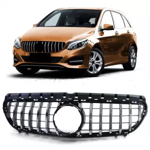 image-18-Sport grille black gloss chrome suitable for Mercedes B-Class W246 14-18