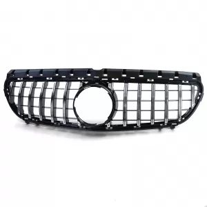 Grilă sport neagră lucioasă cu crom, potrivită pentru Mercedes B-Class W246 14-18-image-6193663