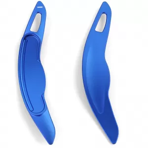 Paddle shifter extension aluminum blue fits Mini Cooper F55 F56 Convertible F57
