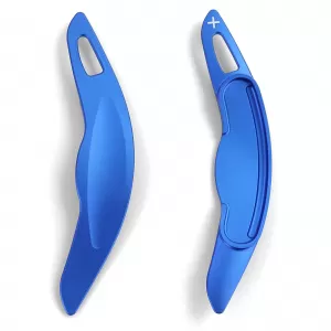 Paddle shifter extension aluminum blue fits Mini Cooper F55 F56 Convertible F57