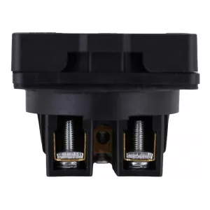 Caravan awning external socket with flap black Schuko 220 volt