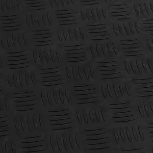 RAMROXX Checker Plate Performance Floor Tile Garage Floor Floor Black 40x40cm