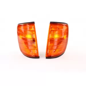 Indicator orange pair for Mercedes W124 sedan C124 coupe S124 estate 85-93
