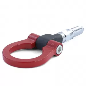 Tow hook tow eye red suitable for BMW E36 E46 E39 E90 E87 Z3 Z4 Mini-image-6193826