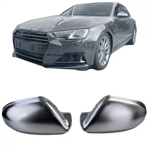 image-48-Mirror caps silver matt for replacement for Audi A6 4G 11-18 with lane assist