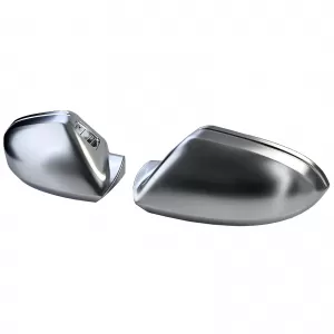Mirror caps silver matt for replacement for Audi A6 4G 11-18 with lane assist