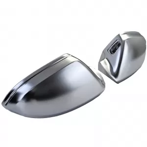 Mirror caps silver matt for replacement for Audi A6 4G 11-18 with lane assist