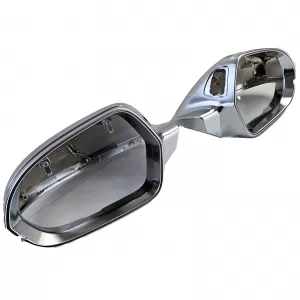 Mirror caps silver matt for replacement for Audi A6 4G 11-18 with lane assist