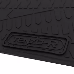 Car Rubber Floor Mats Black Premium Set for Jeep Wrangler JL 4-Door from 2018