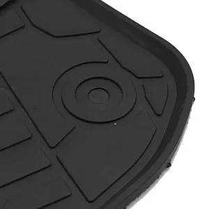 Car Rubber Floor Mats Black Premium Set for Jeep Wrangler JL 4-Door from 2018
