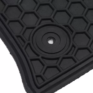 Car Rubber Floor Mats Black Premium Set for Leon + Golf 7 + Audi A3 8V from 12