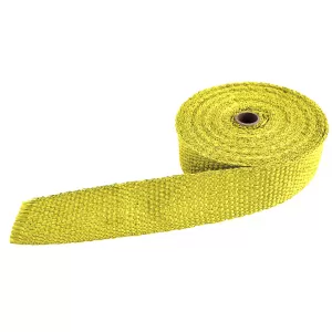 Auspuff Hitzeschutzband Thermoband Gelb bis 900°C  50mmx2mm 10Meter