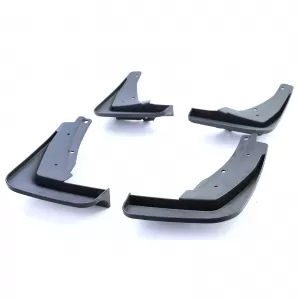Mud flap set front and rear black for VW Tiguan with R-Line 20-23