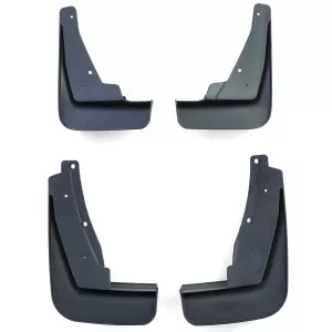 Mud flap set front and rear black for VW Tiguan with R-Line 20-23