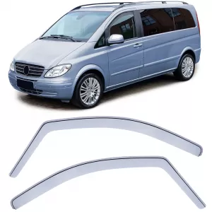 Wind deflector rain guard wind shield clear for Mercedes Vito Viano W639 03-13
