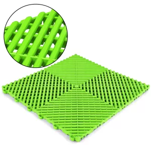RAMROXX Performance floor tile garage floor floor light green 40x40cm