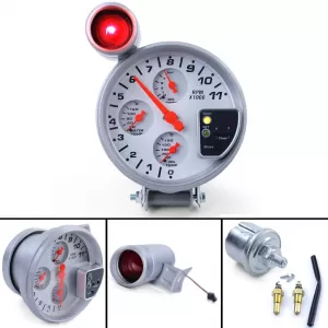 5 inch tachometer racing – oil temp, water temp, oil pressure, shift light