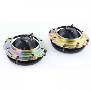Clear glass headlights black smoke H4 pair for VW Golf 1 + Cabrio 74-83