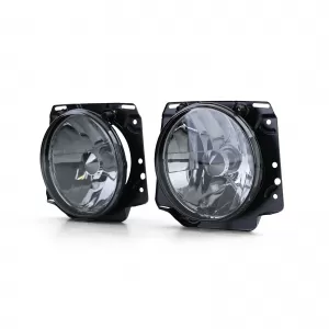 Black clear glass headlights smoke for VW Golf 2 83-91