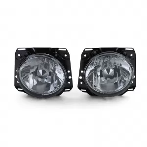 Black clear glass headlights smoke for VW Golf 2 83-91