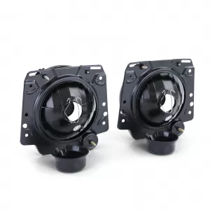 Black clear glass headlights smoke for VW Golf 2 83-91