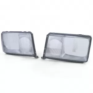 Headlight Lens Diffuser Pair Left Right for Mercedes W124 89-93