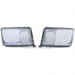 Headlight Lens Diffuser Pair Left Right for Mercedes W124 89-93