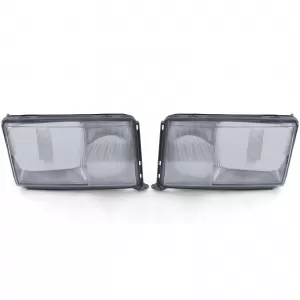 Headlight Lens Diffuser Pair Left Right for Mercedes W124 89-93