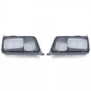 Headlight Lens Diffuser Pair Left Right for Mercedes W124 89-93